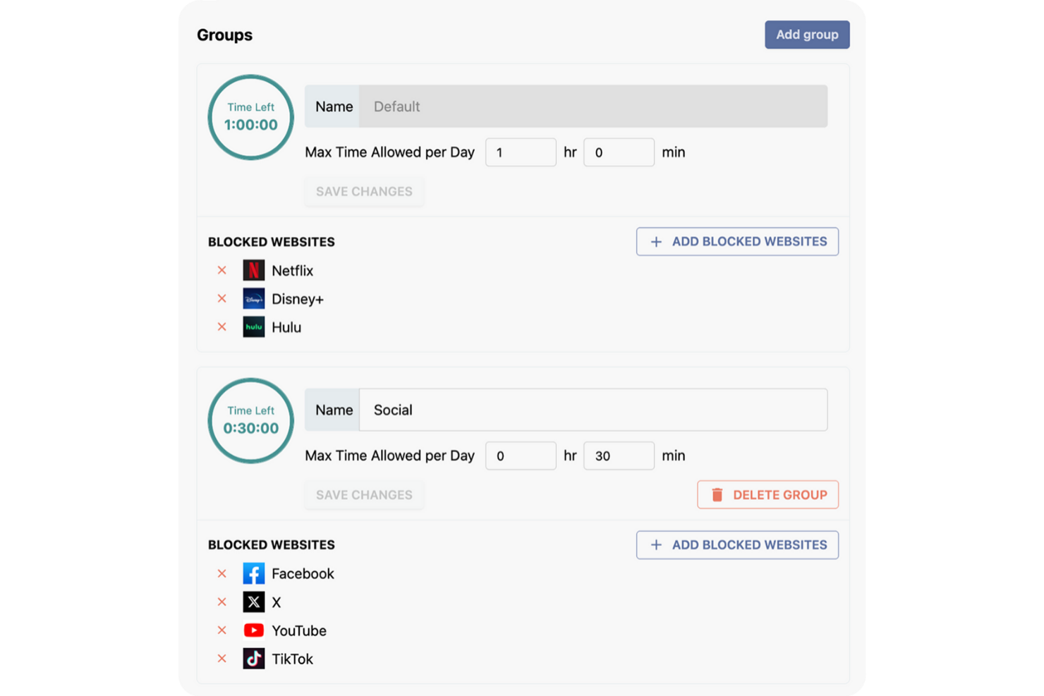 Stay Focused screenshot - 19 beste focus-apps voor 2026