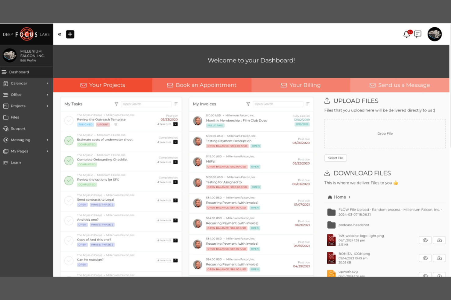 SuiteDash screenshot - 10 beste klantdashboardsoftware voor 2026