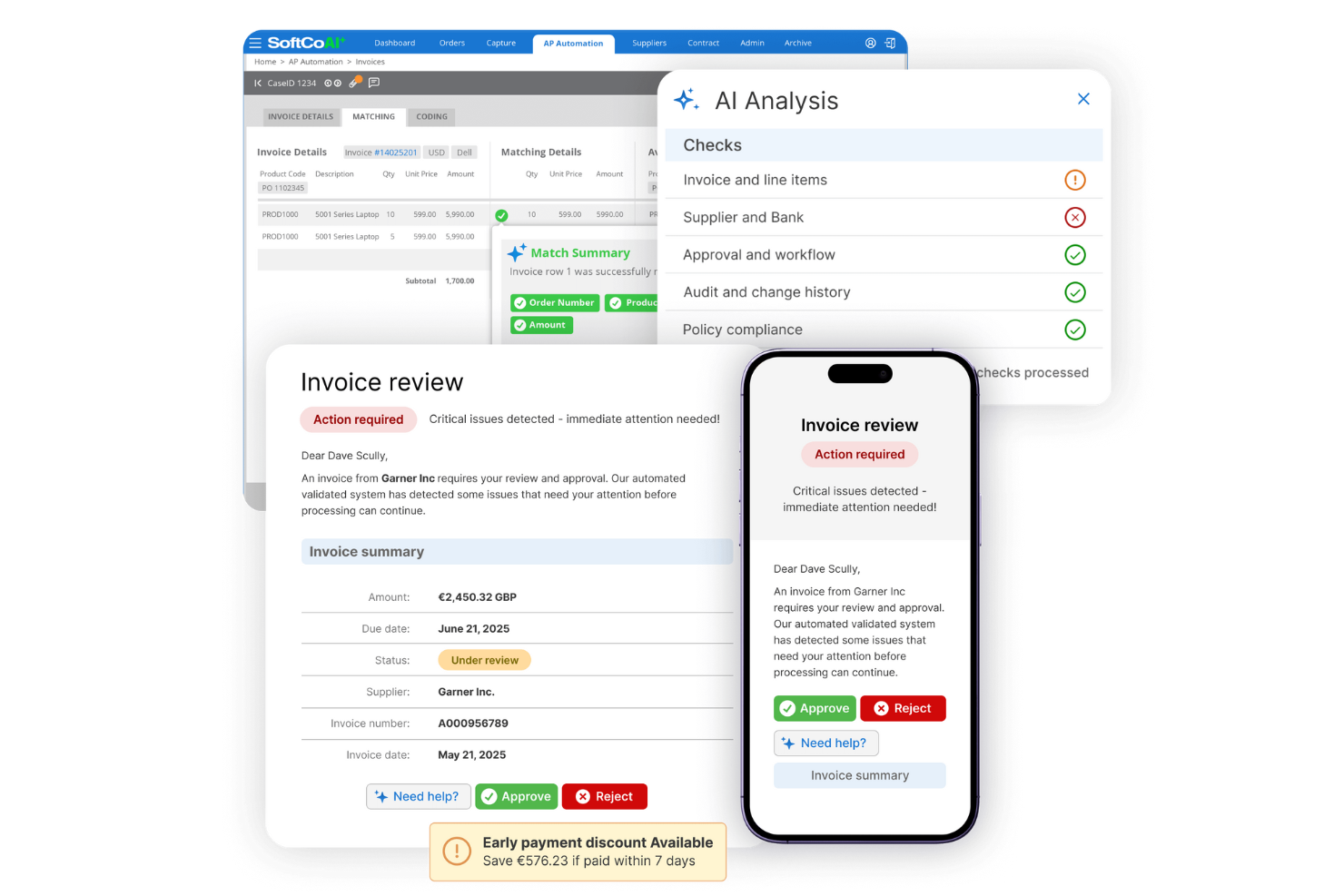 SoftCo screenshot - 10 beste software voor factuurgoedkeuring voor 2026