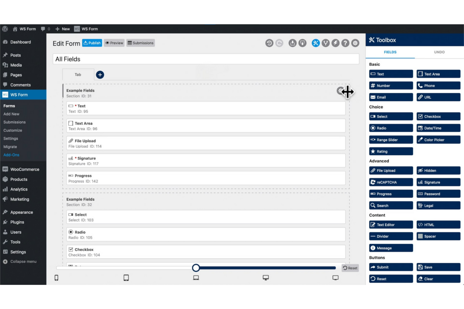 WS Form screenshot - 10 beste alternatieven voor Gravity Forms voor 2026