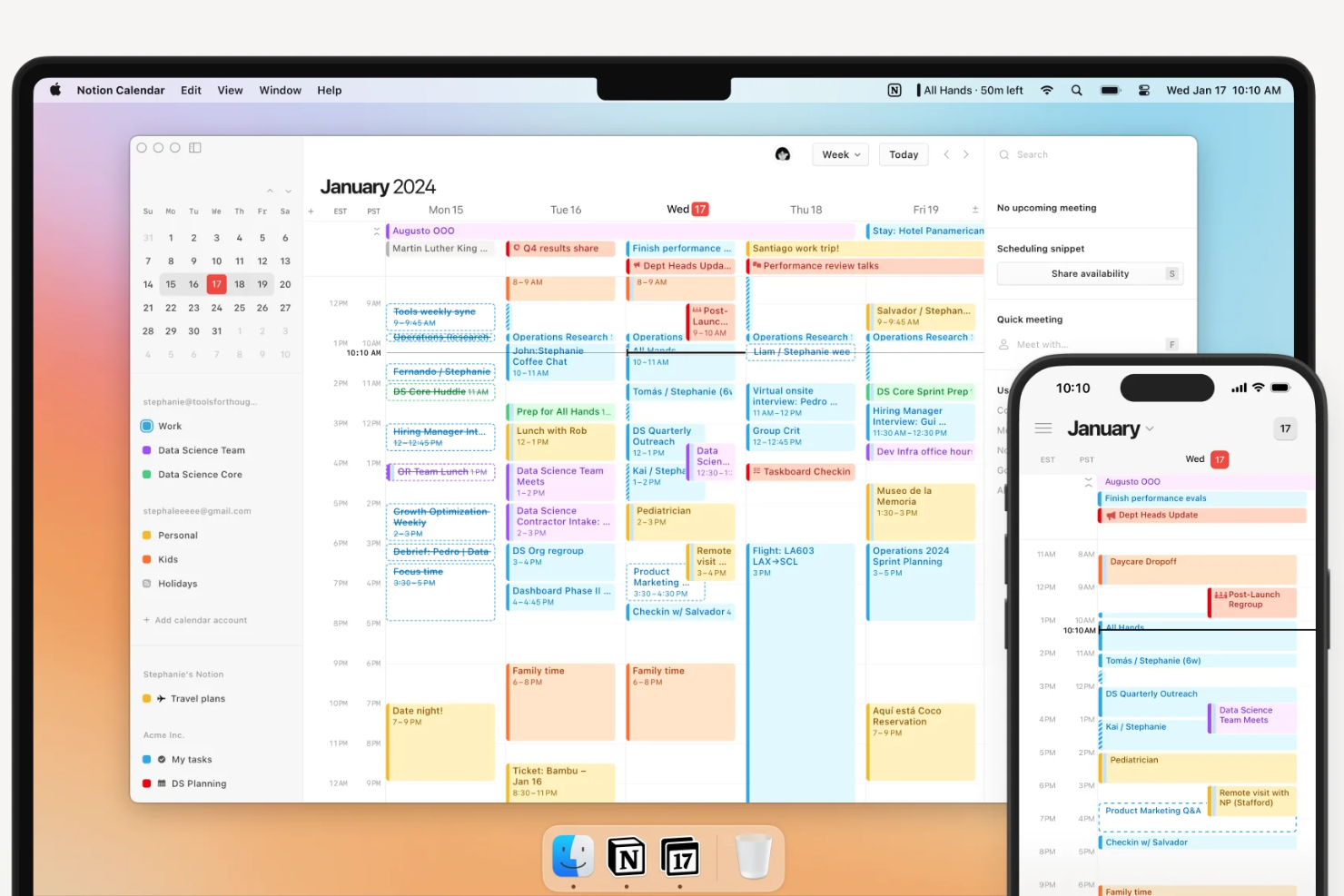 Notion Calendar screenshot - 19 alternatieven voor Akiflow, geselecteerd voor 2026 voor slimmer taak- en agendabeheer