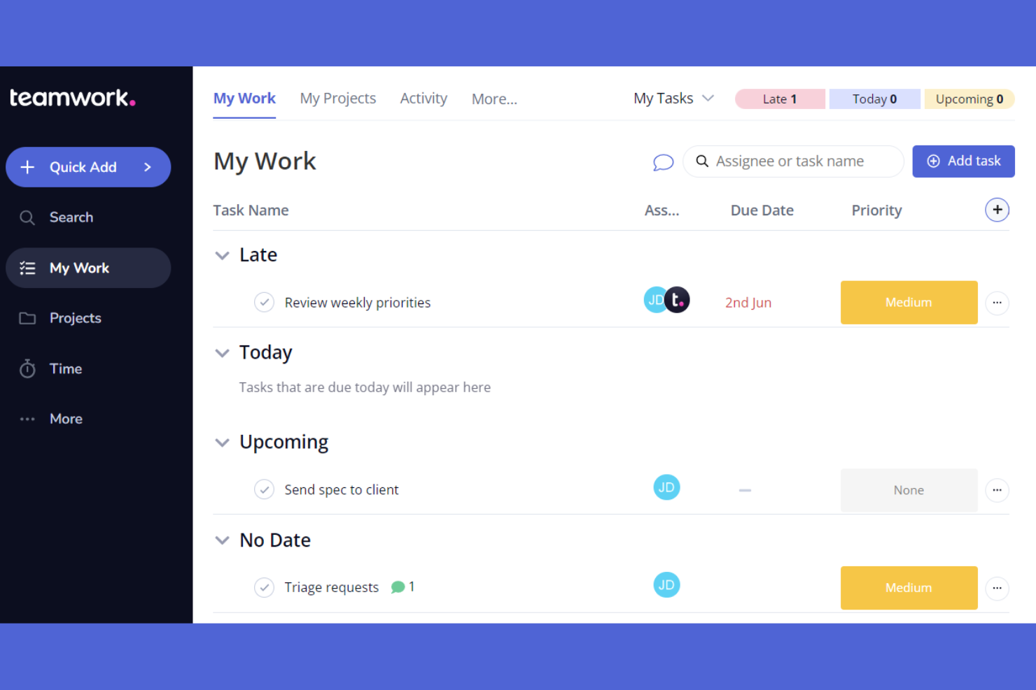 Teamwork.com screenshot - 10 beste softwareoplossingen voor marketingbureaus beoordeeld in 2026