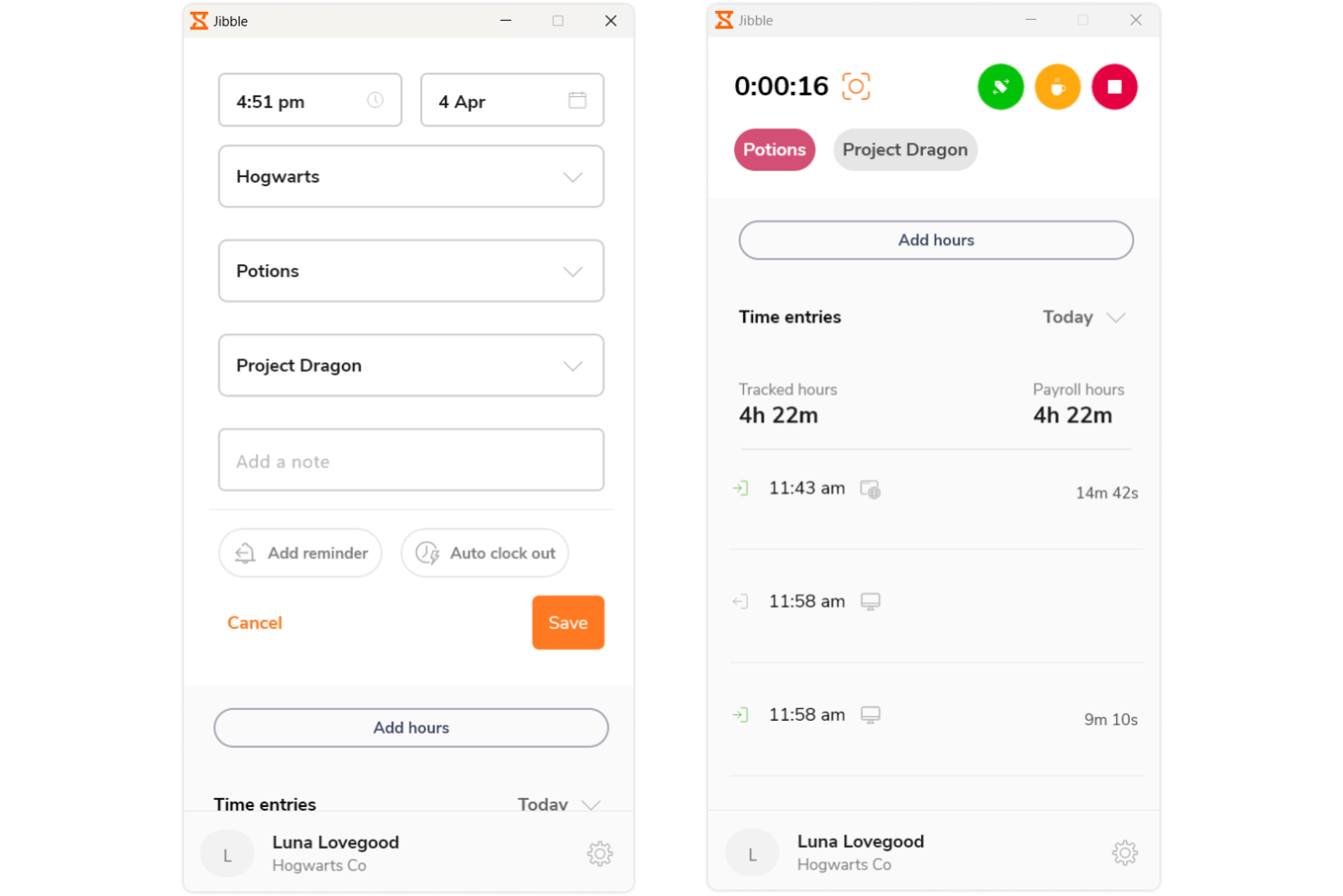 Jibble screenshot - 10 beste gratis apps voor tijdregistratie voor freelancers beoordeeld in 2026