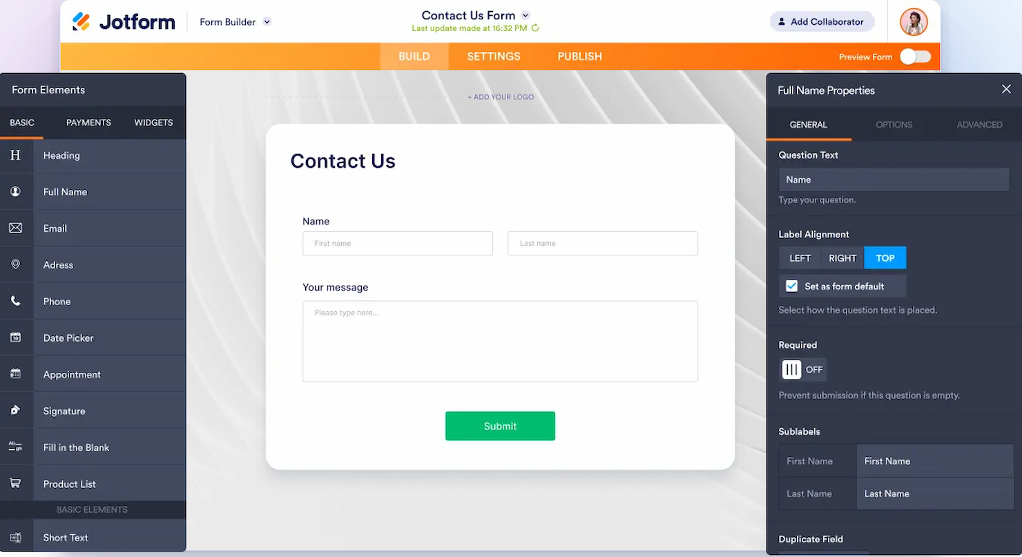 Jotform screenshot - 10 beste Kintone-alternatieven beoordeeld in 2026