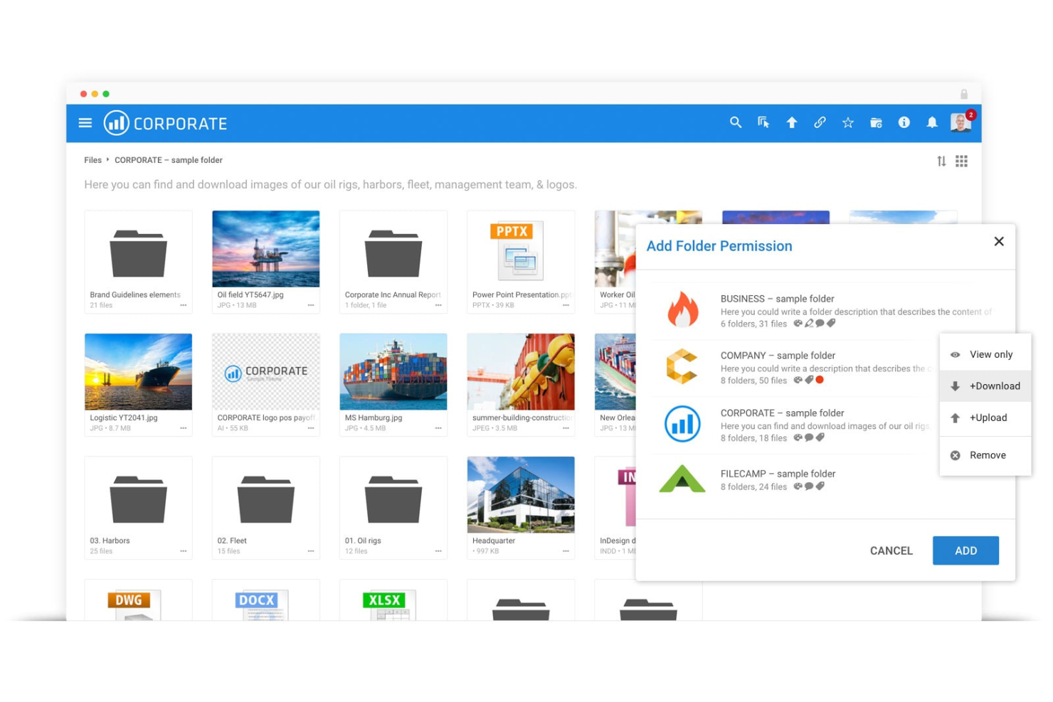 Filecamp screenshot - 10 beste Bynder-alternatieven voor digitale middelen in 2026