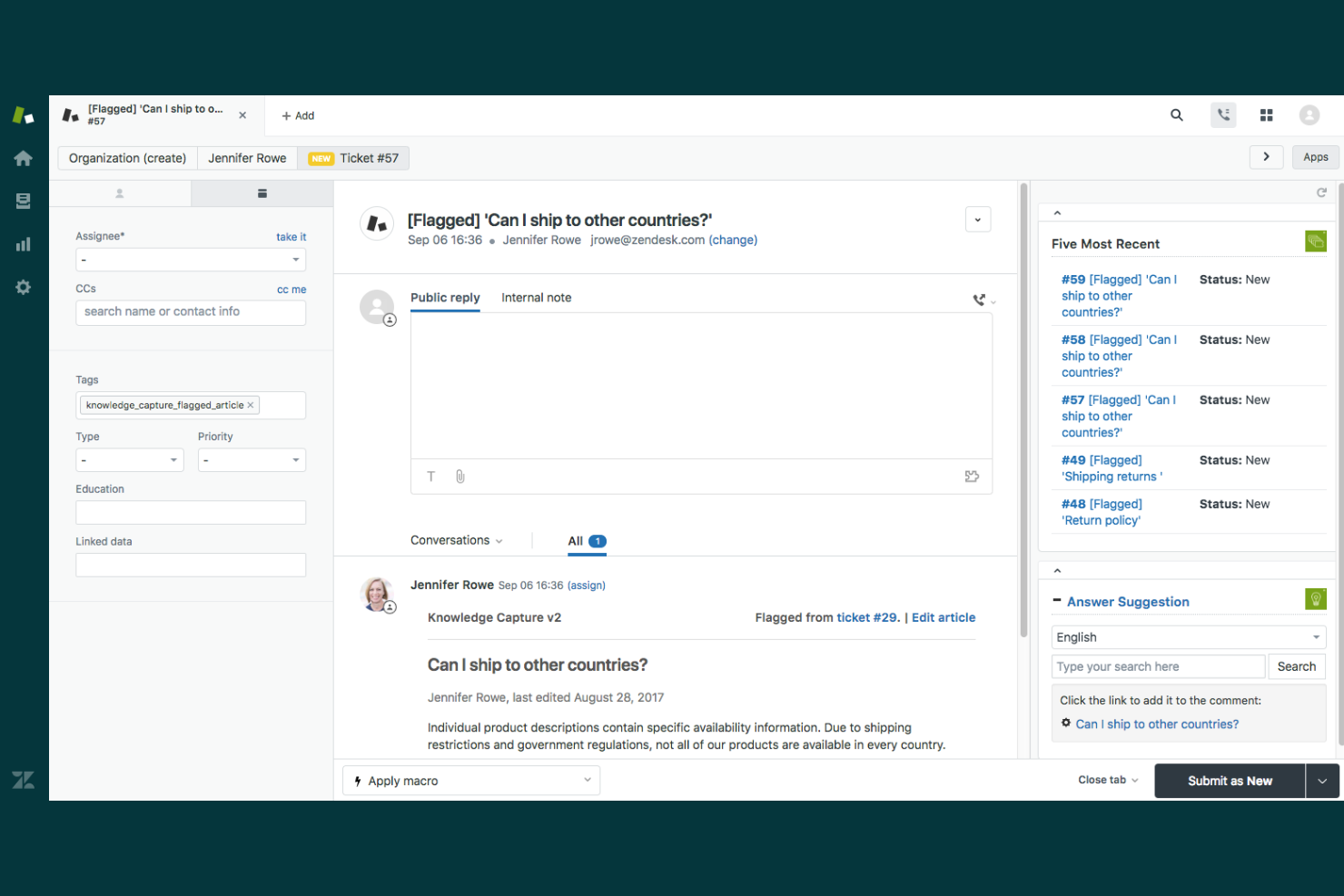 Zendesk screenshot - 10 beste klantportaalsoftware voor kleine bedrijven beoordeeld in 2026