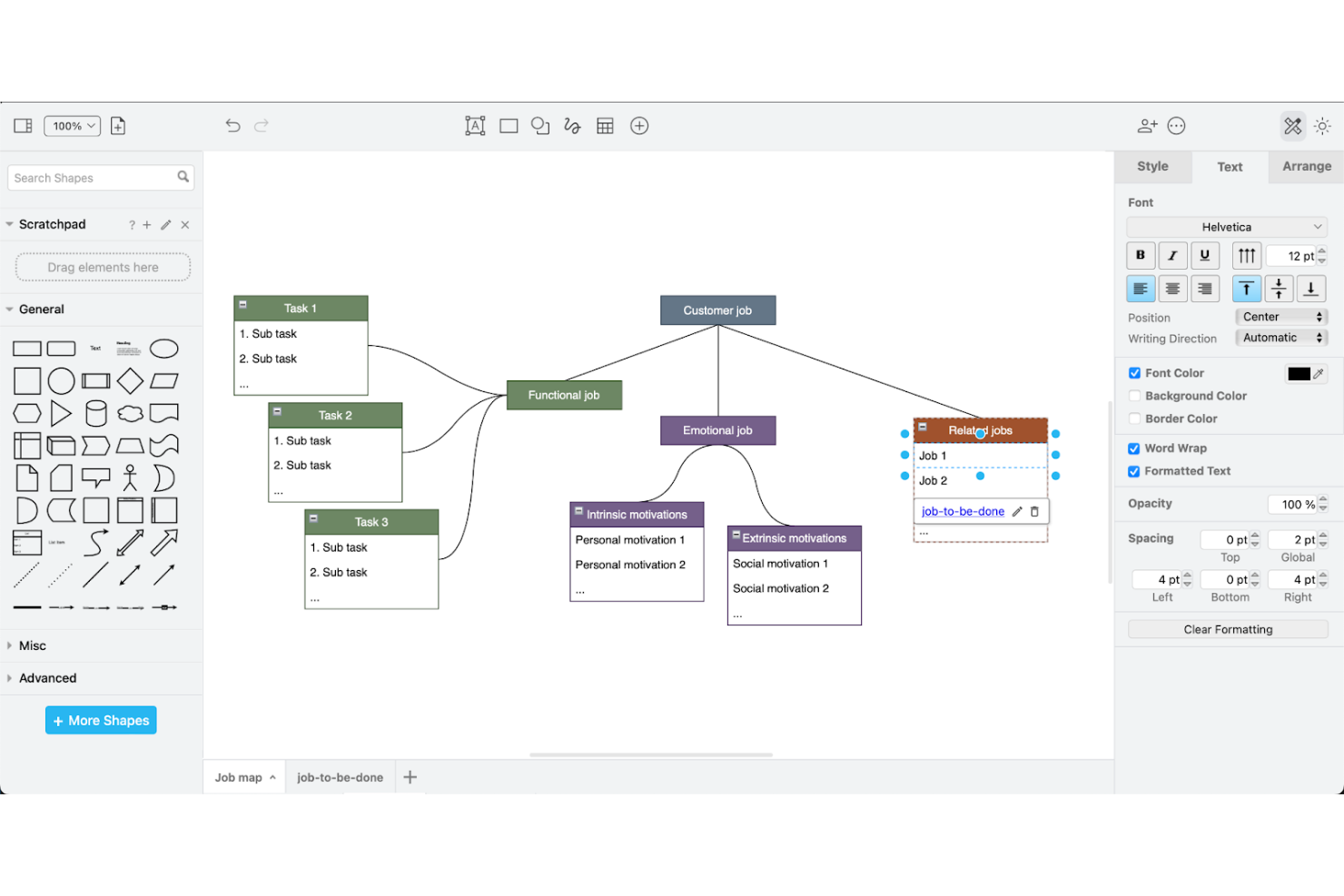 draw.io screenshot - 10 beste alternatieve tools voor Lucidchart voor diagrammen in 2026