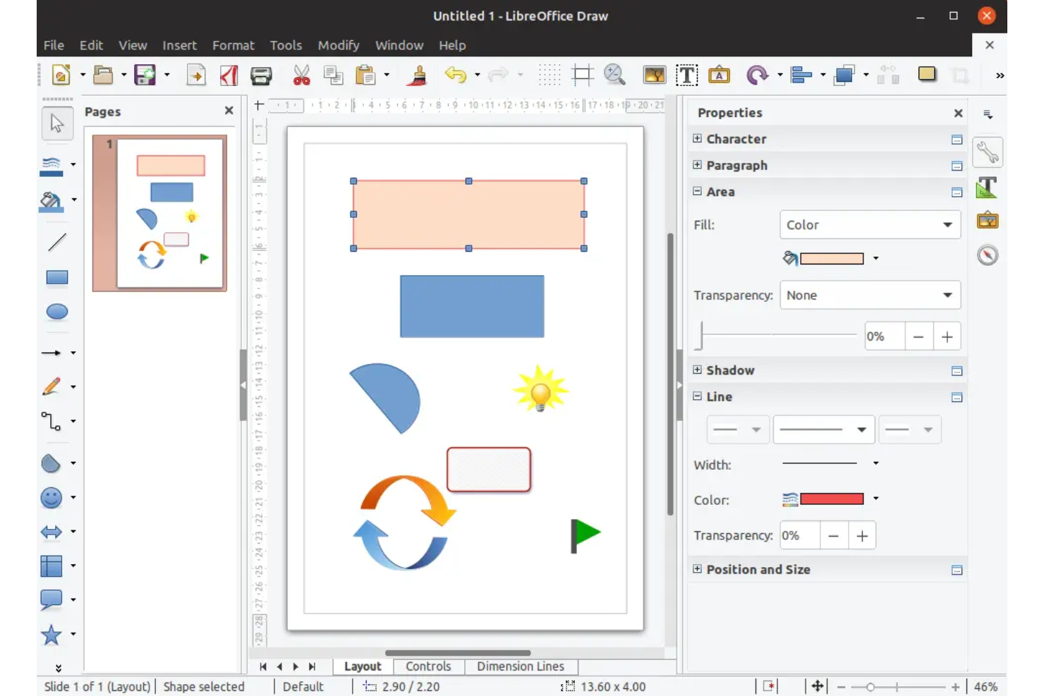 LibreOffice screenshot - 10 beste alternatieve tools voor MindMeister om te brainstormen in 2026