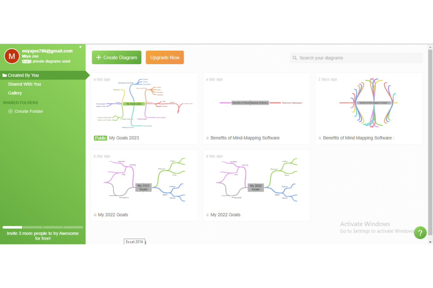 Coggle screenshot - 10 beste alternatieve tools voor Lucidchart voor diagrammen in 2026