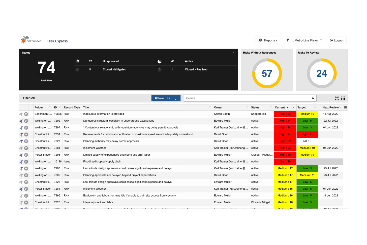 Riskonnect screenshot - 10 beste software voor AI-projectrisicobeheer beoordeeld in 2026