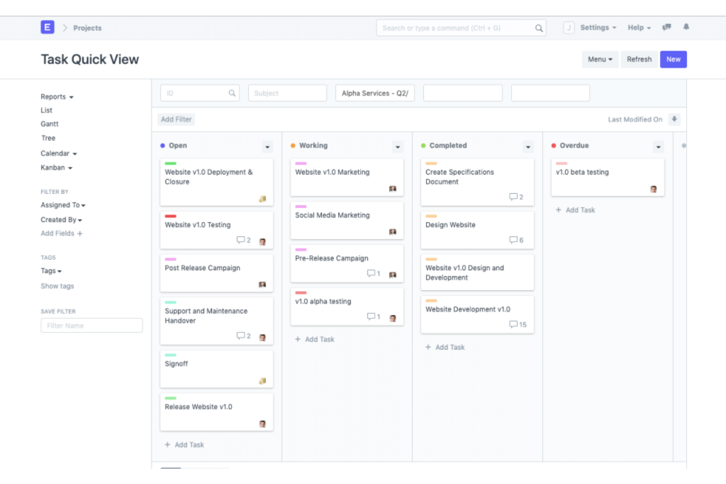 ERPNext screenshot - 10 beste ERP-projectmanagementsoftware beoordeeld in 2026