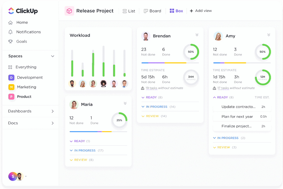 ClickUp screenshot - 10 beste AI-projectmanagementtools voor bedrijven beoordeeld in 2026