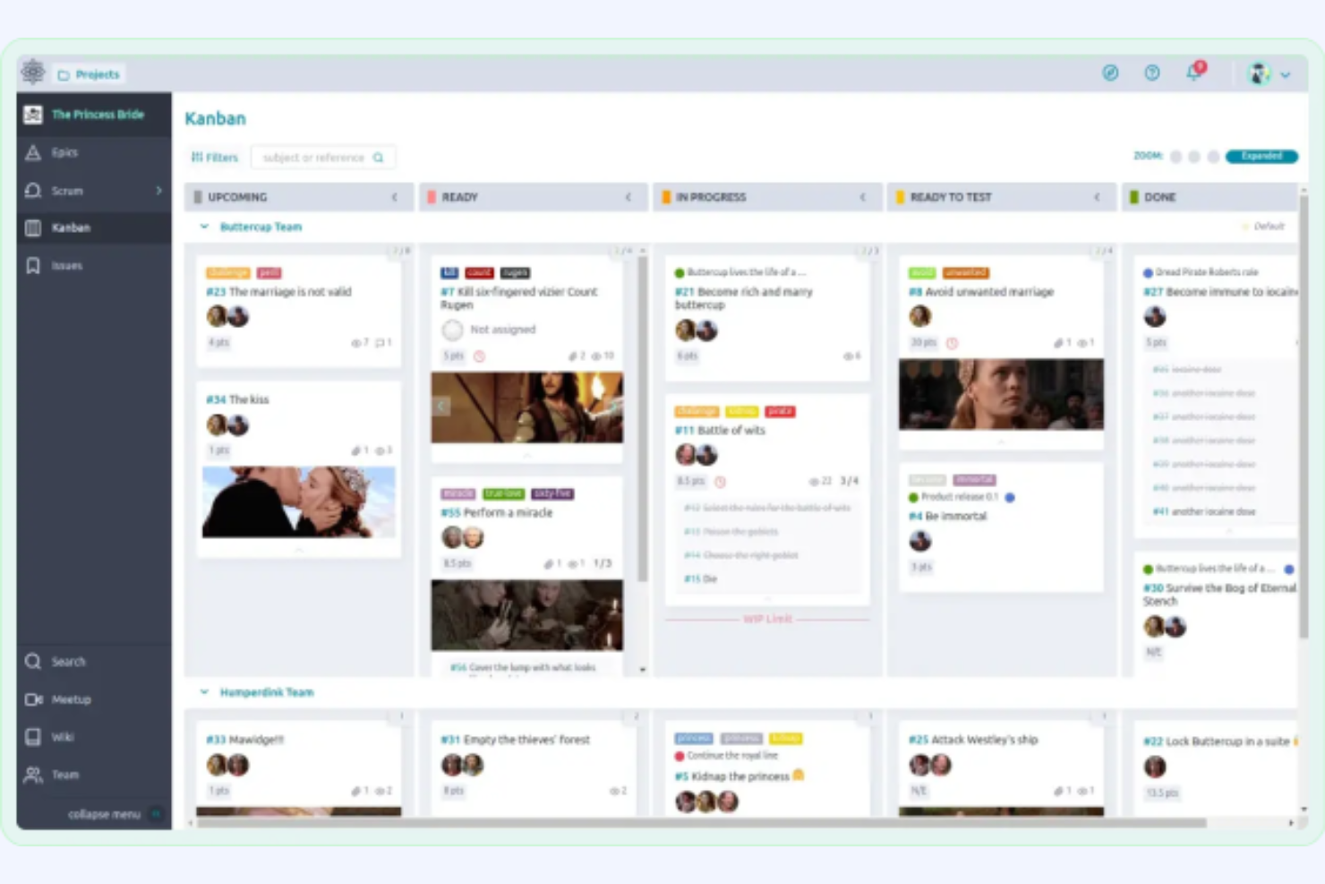 Taiga screenshot - 10 beste open source projectmanagementsoftware beoordeeld in 2026