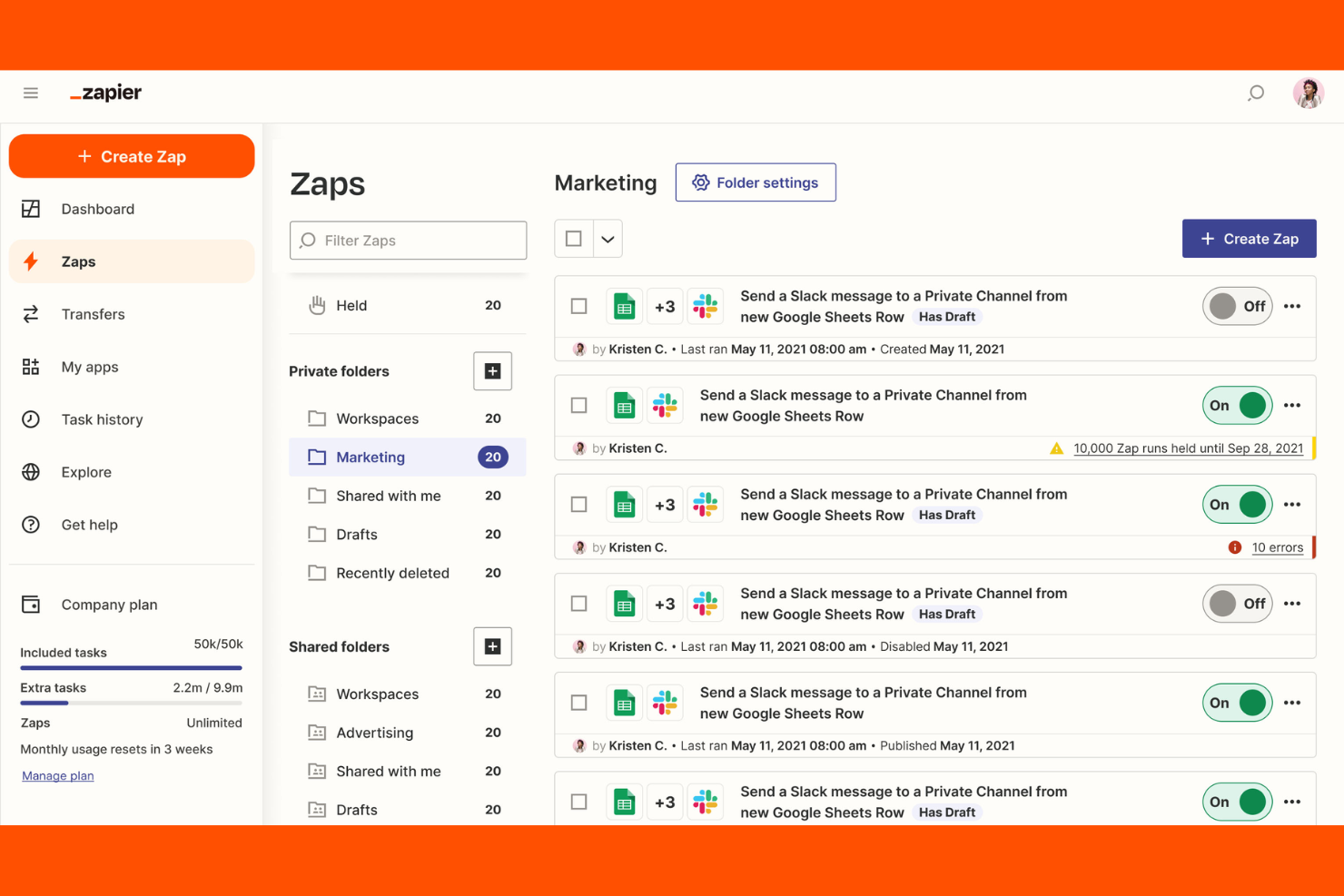 Zapier screenshot - 10 beste AI-workflowtools beoordeeld in 2026