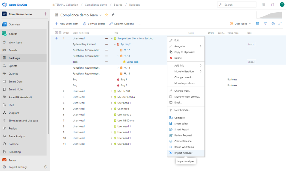 Modern Requirements screenshot - 10 beste open source-hulpmiddelen voor requirementsbeheer beoordeeld in 2026