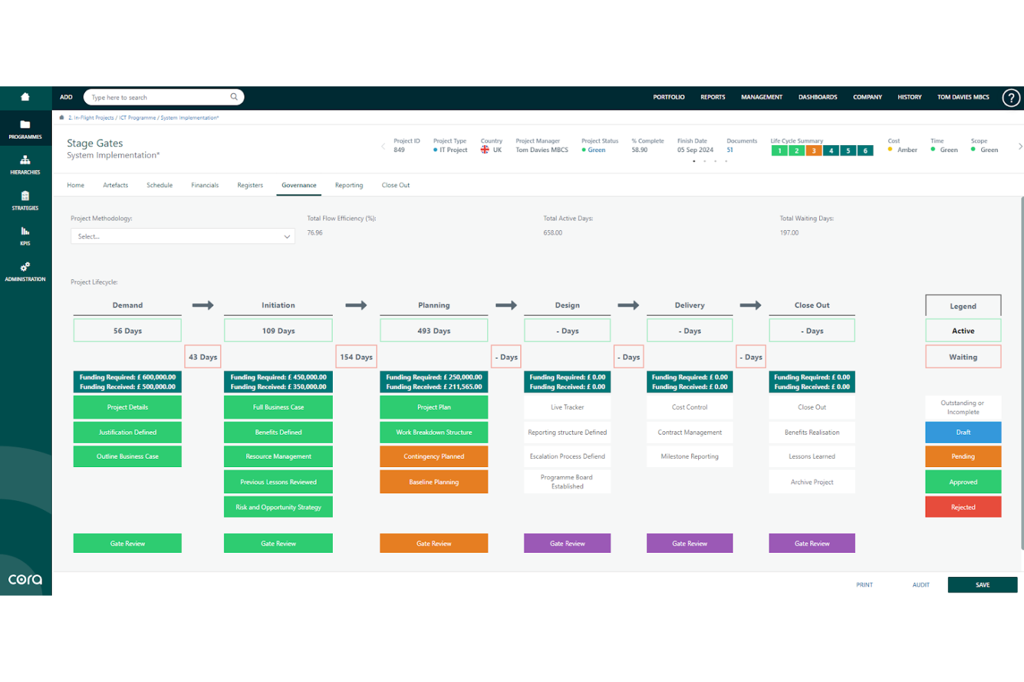 Cora Systems screenshot - 10 beste alternatieve tools voor Lucidchart voor diagrammen in 2026