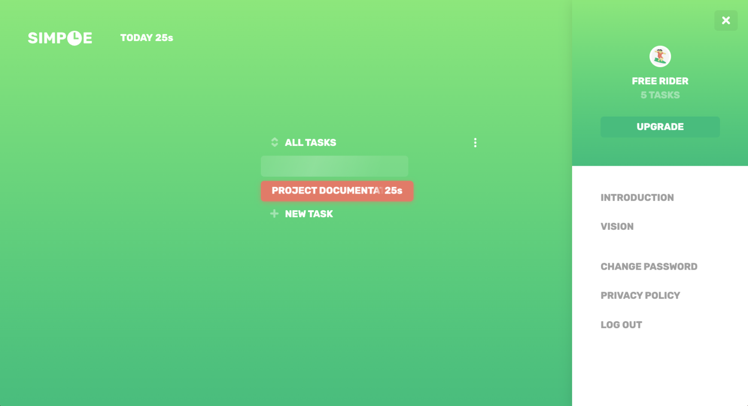 Simple Time Tracker screenshot - De 10 beste gratis software voor tijdregistratie beoordeeld in 2026