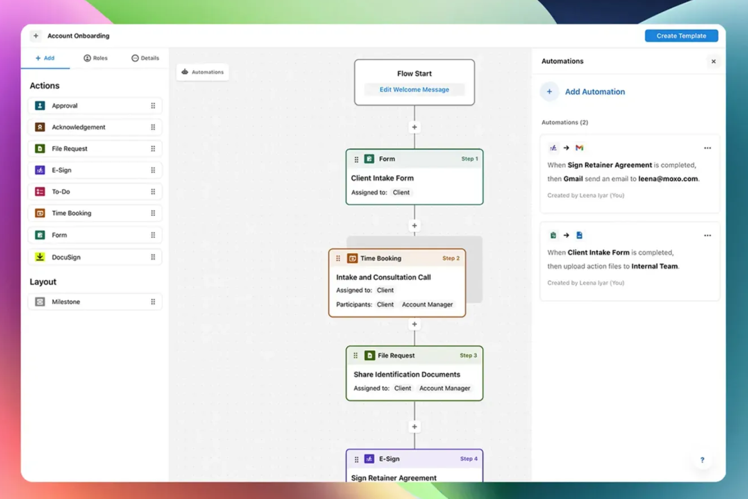 Moxo screenshot - 10 Beste AI-software voor workflowbeheer beoordeeld in 2026