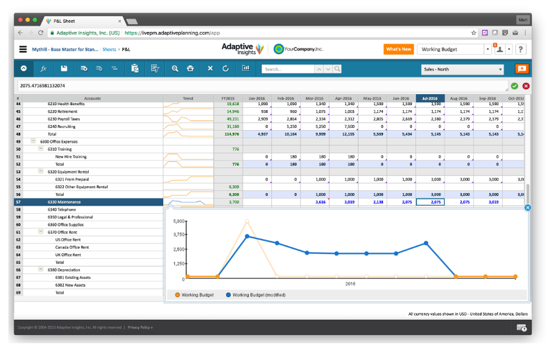 Workday Adaptive Planning screenshot - 10 beste AI-software voor projectbudgetten beoordeeld in 2026