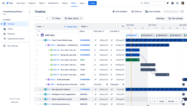 Jira screenshot - 10 beste software voor projectmanagement bij de overheid beoordeeld in 2026