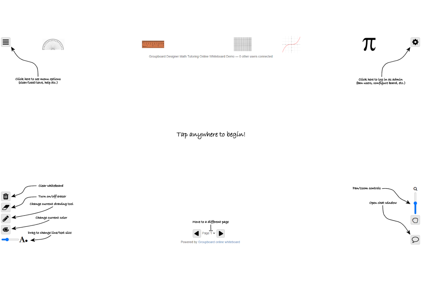 Groupboard screenshot - 10 beste FigJam-alternatieven voor samenwerking in 2026
