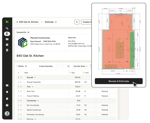 Houzz Pro screenshot - 10 beste AI-bouwkostenramingssoftware beoordeeld in 2026