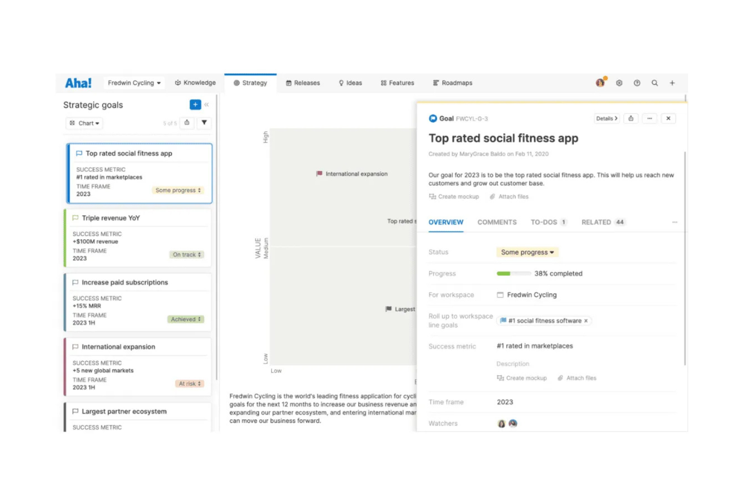 Aha! Develop screenshot - 10 beste agile projectmanagementtools met AI beoordeeld in 2026