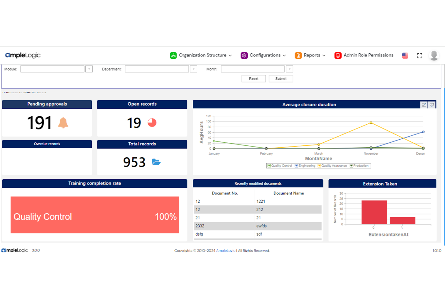 AmpleLogic Document Management Software screenshot - 10 beste AI-software voor documentbeheer beoordeeld in 2026