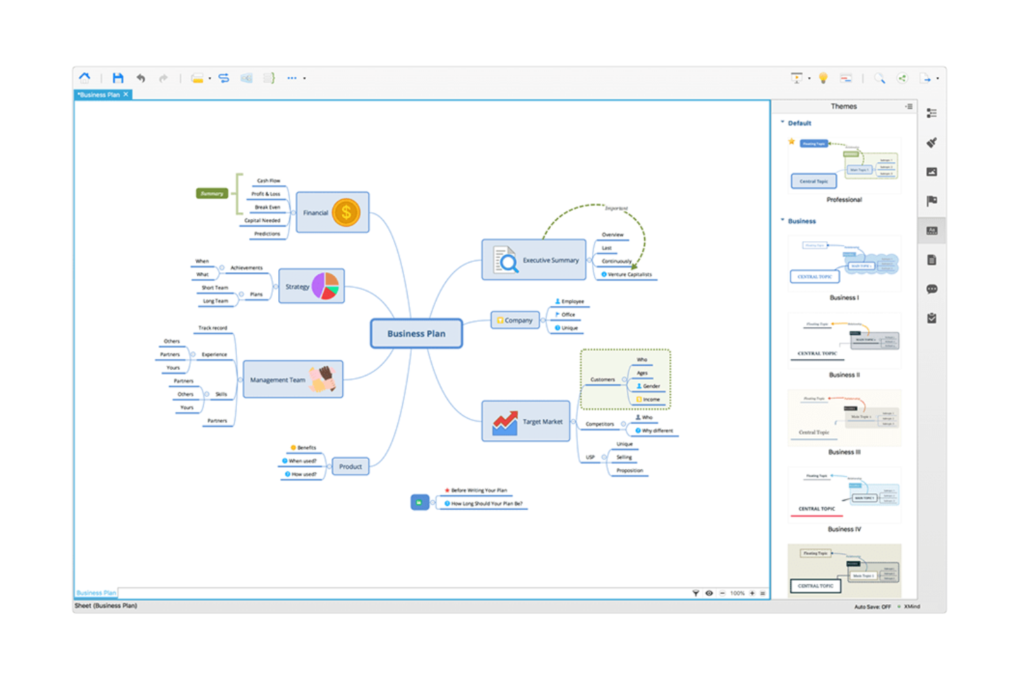Xmind screenshot - 10 beste AI-brainstormtools beoordeeld in 2026