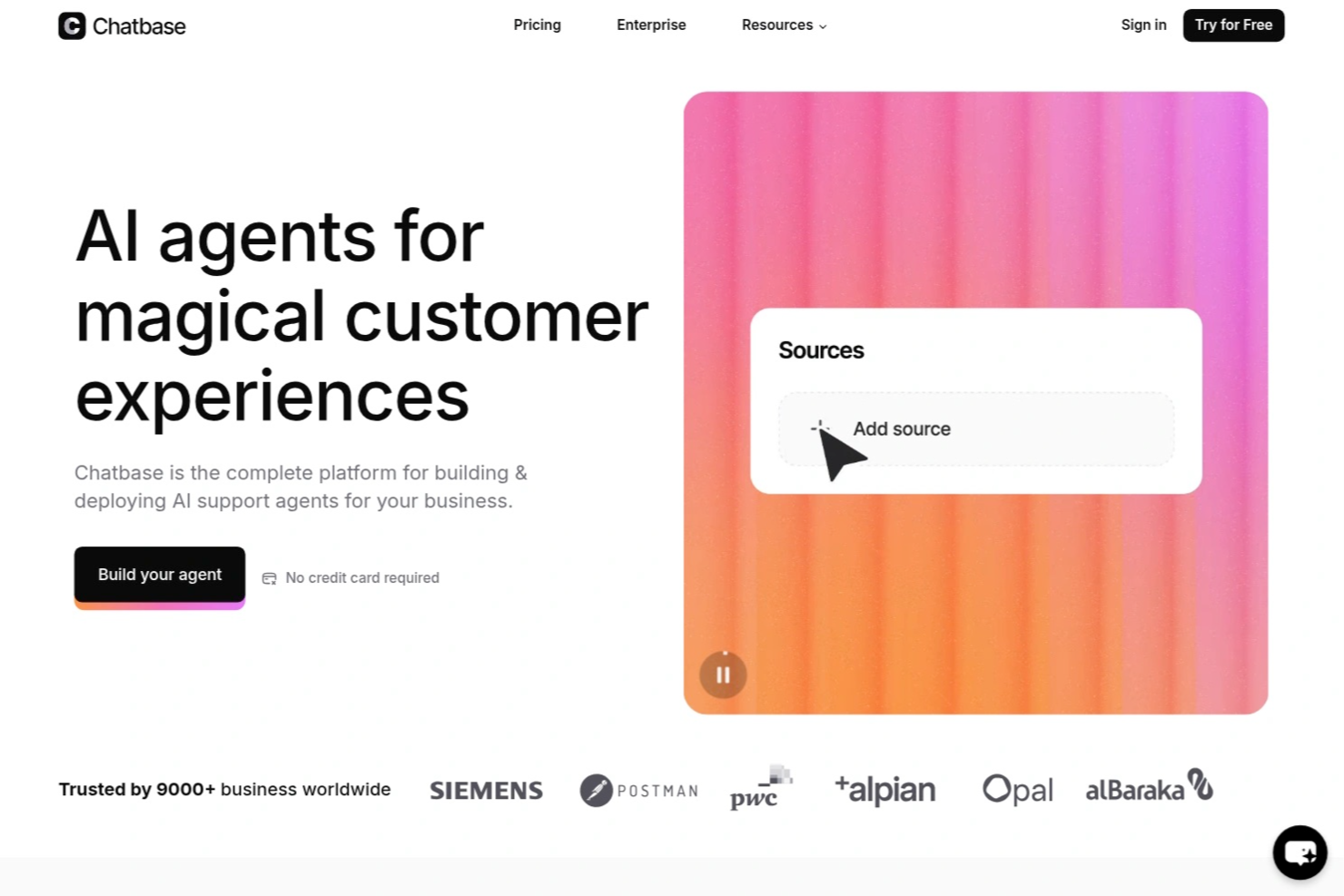 Chatbase screenshot - 10 beste AI-tools voor consultants beoordeeld in 2026