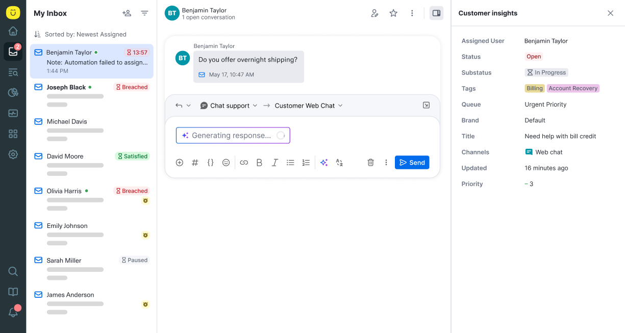 Kustomer screenshot - 10 beste AI-software voor klantbeheer beoordeeld in 2026