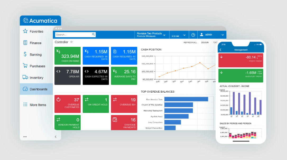 Acumatica screenshot - 10 beste AI-software voor resourceplanning van ondernemingen beoordeeld in 2026