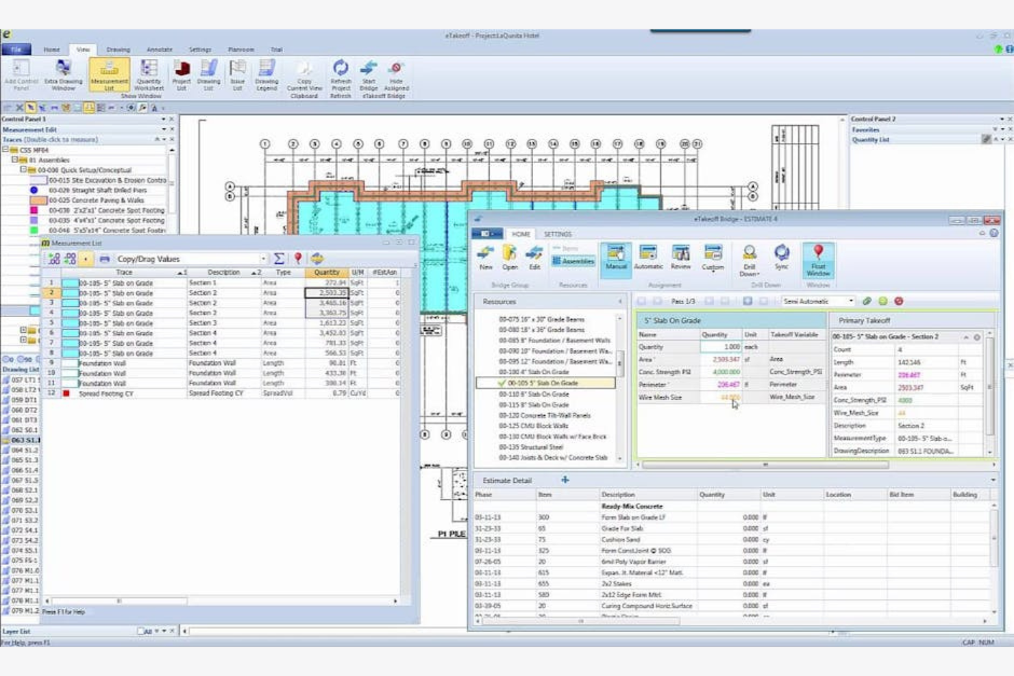 eTakeoff screenshot - 10 beste AI-schattingsoftware beoordeeld in 2026