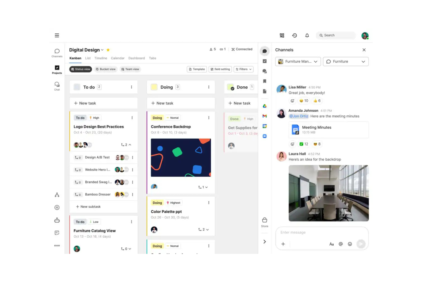 Swit screenshot - De 10 beste gratis softwareprogramma’s voor taakbeheer met AI beoordeeld in 2026
