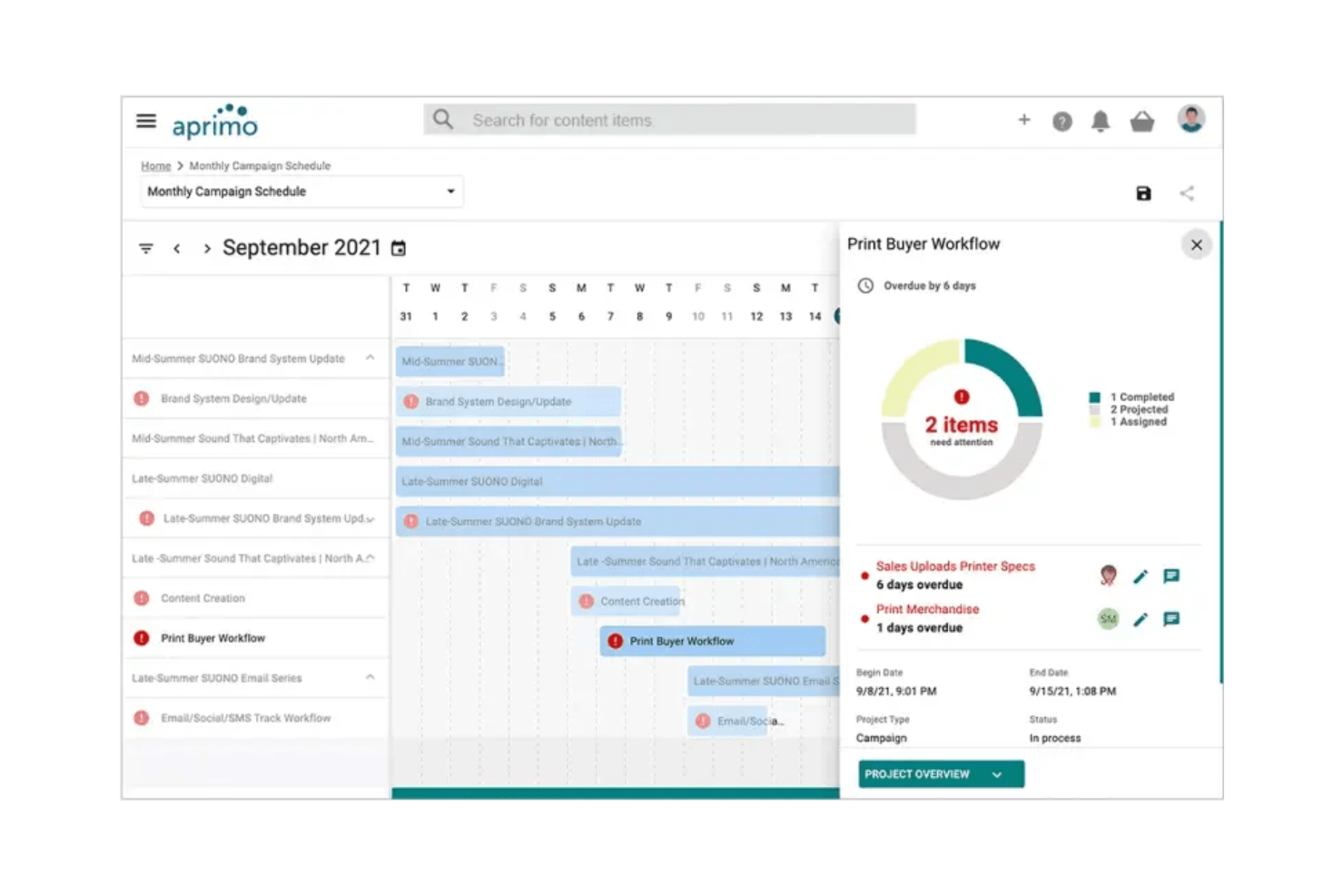 Aprimo screenshot - 10 beste AI-tools voor digitaal activabeheer beoordeeld in 2026