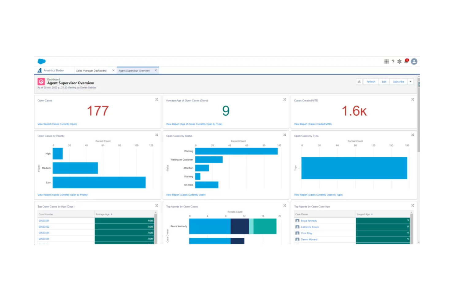 Salesforce screenshot - 10 beste AI-beheersystemen voor bureaus beoordeeld in 2026