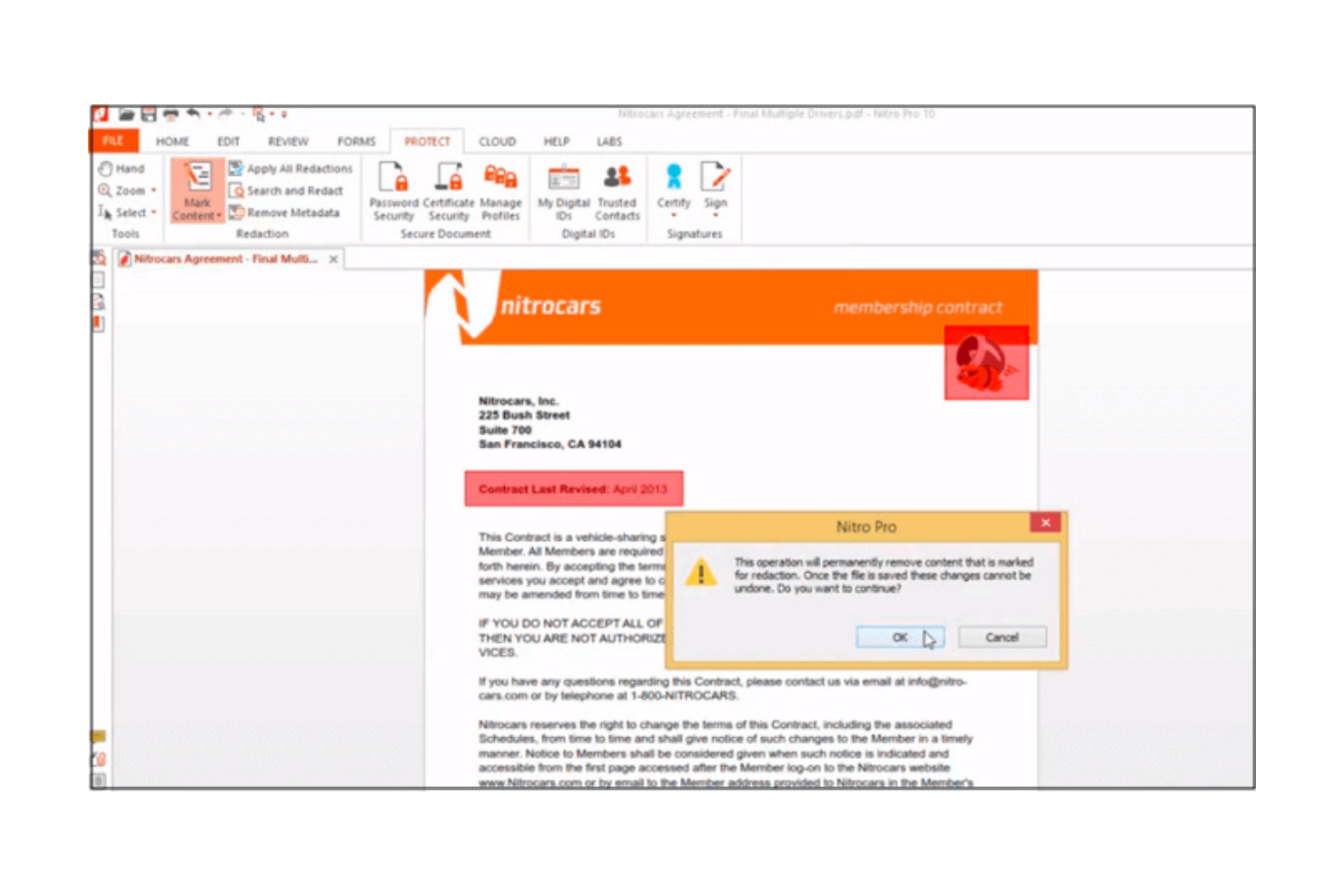 Nitro PDF screenshot - 10 beste hulpmiddelen voor het redigeren van documenten beoordeeld in 2026
