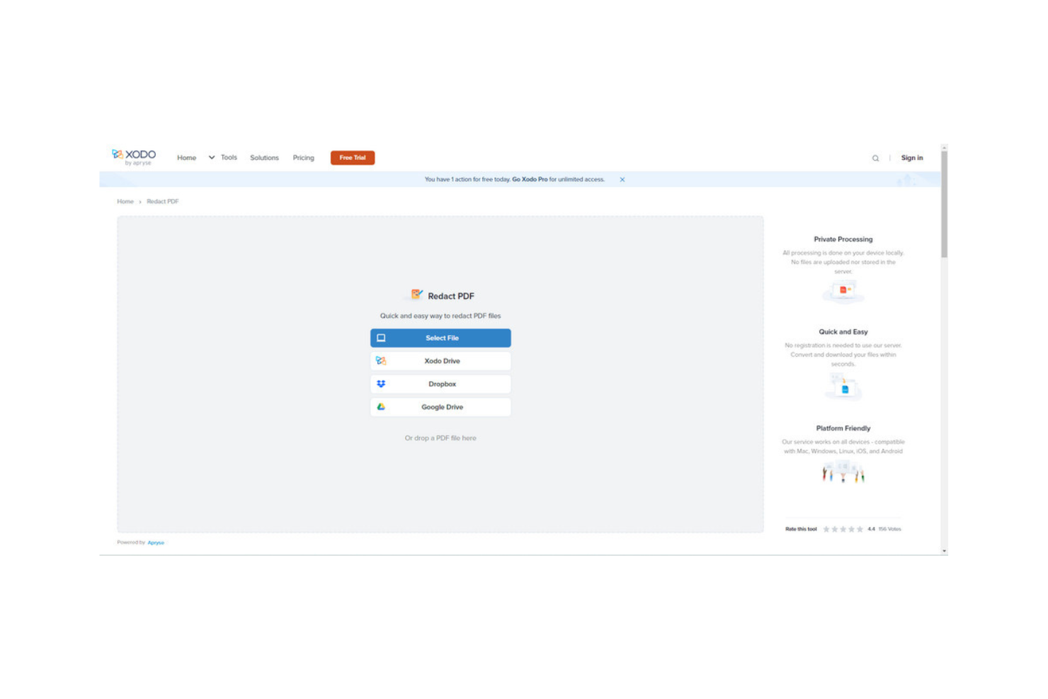Xodo by Apryse screenshot - 10 beste hulpmiddelen voor het redigeren van documenten beoordeeld in 2026