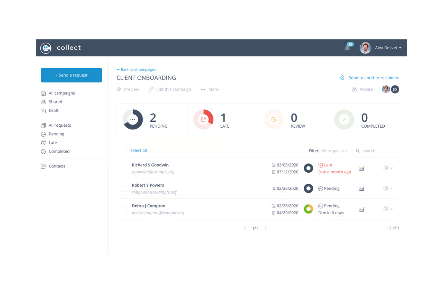 UseCollect screenshot - 10 beste softwareoplossingen voor documentverzameling beoordeeld in 2026