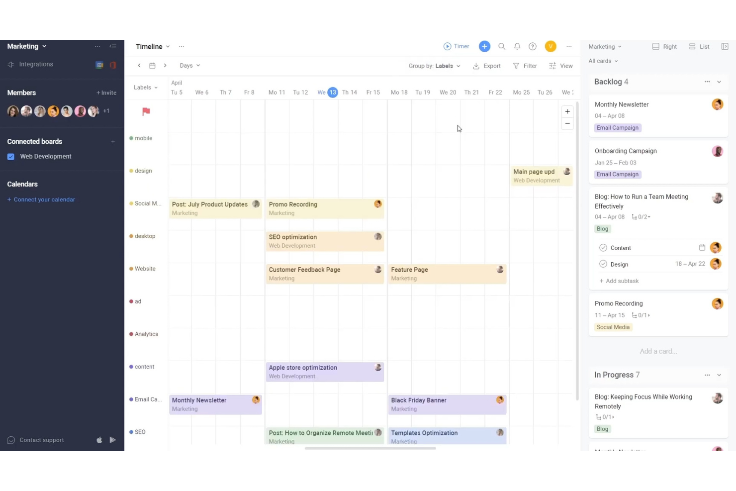 Planyway screenshot - 10 beste apps voor tijdblokkering beoordeeld in 2026