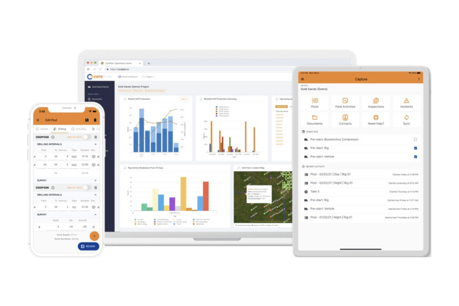 CorePlan screenshot - 10 Beste projectmanagementsoftware voor de mijnbouw in 2026