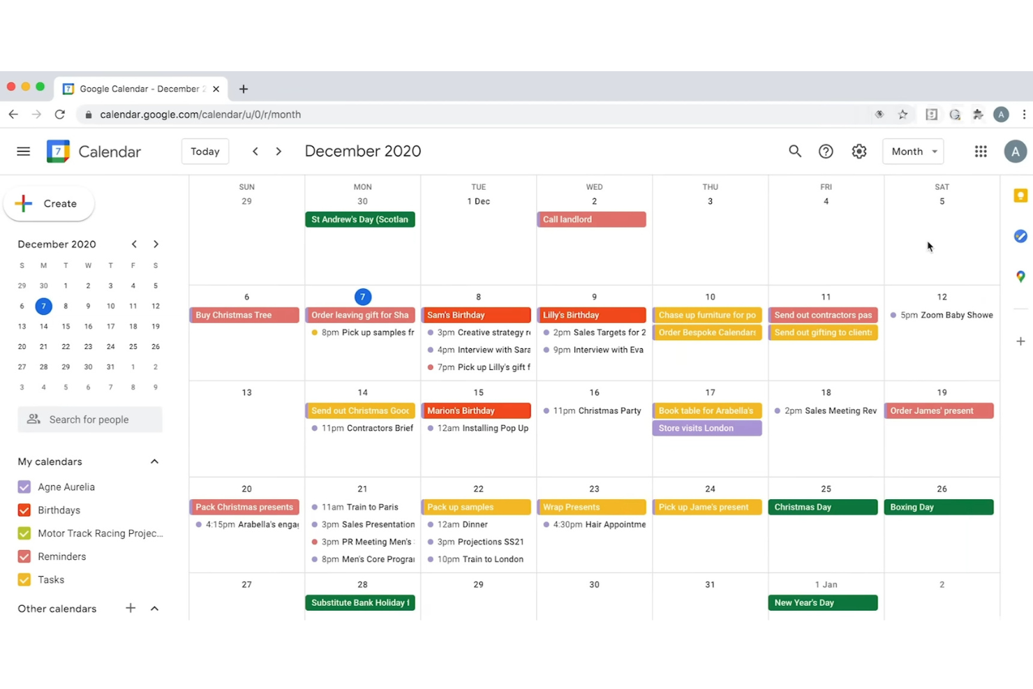 Google Calendar screenshot - 10 beste apps voor tijdblokkering beoordeeld in 2026