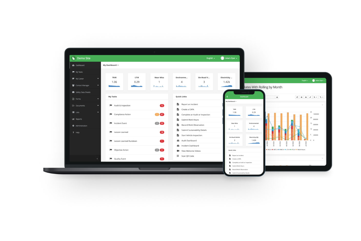 EHS Insight screenshot - 10 Beste projectmanagementsoftware voor de mijnbouw in 2026