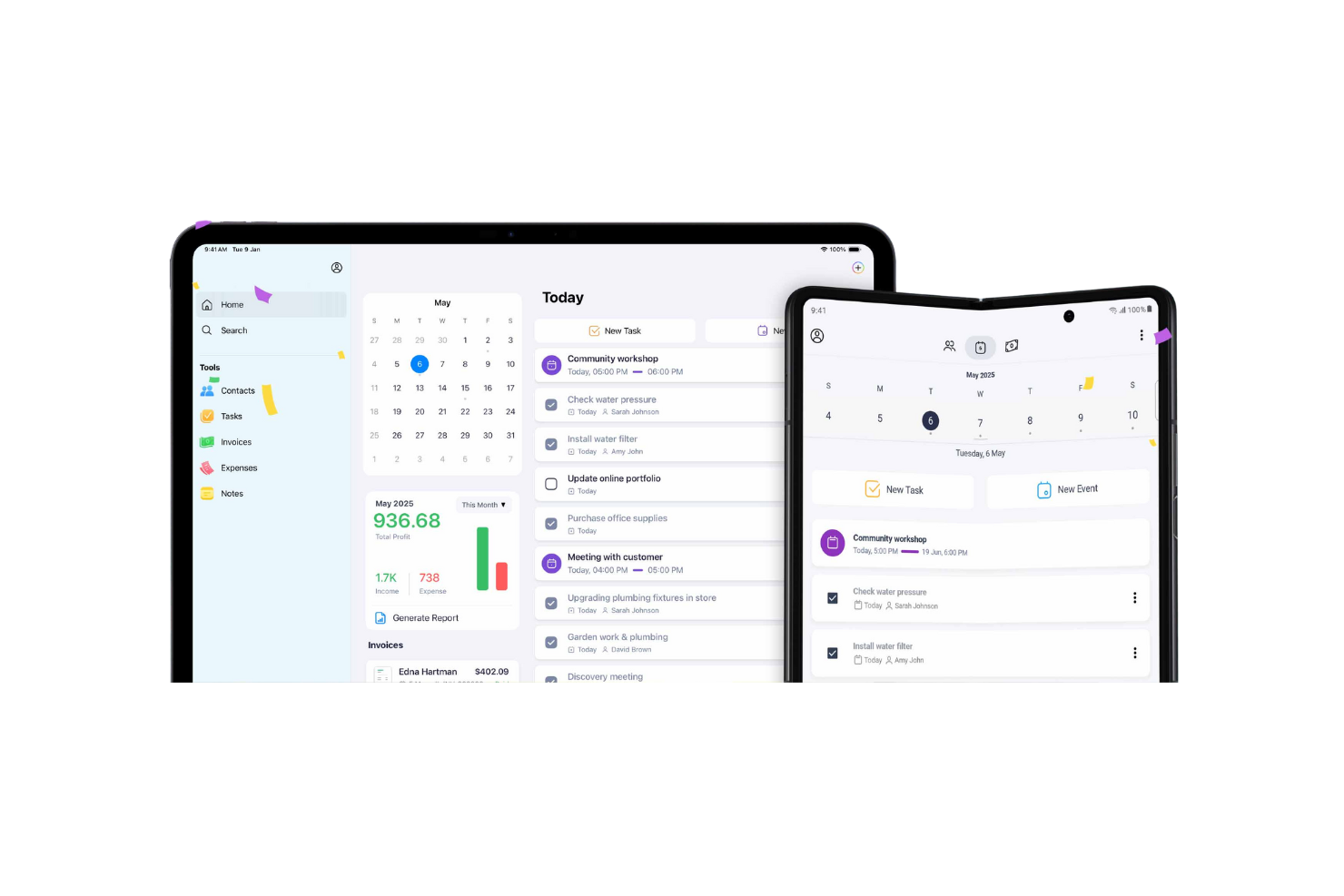 Zoho Projects screenshot - 10 beste projectmanagementsoftware voor iPad in 2026