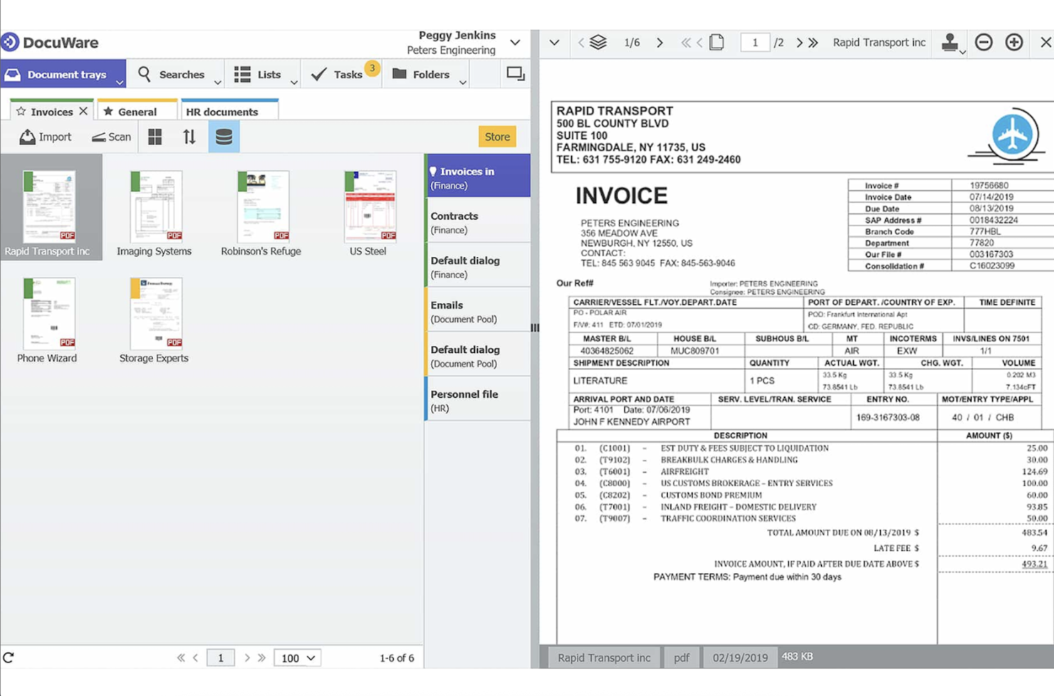 DocuWare screenshot - 10 beste software voor documentbeheer voor kleine bedrijven 2026