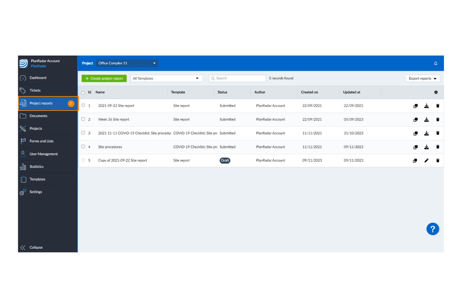 PlanRadar screenshot - 10 Beste projectmanagementsoftware voor de mijnbouw in 2026