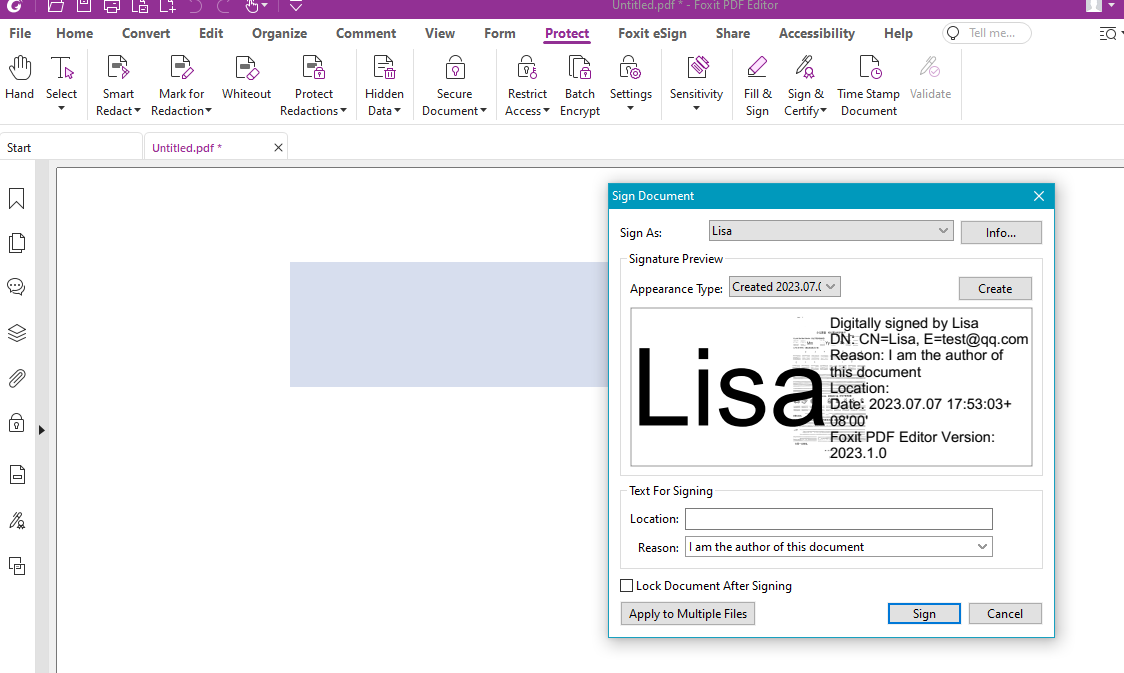 Foxit eSign screenshot - 10 beste gratis software voor e-handtekeningen beoordeeld in 2026