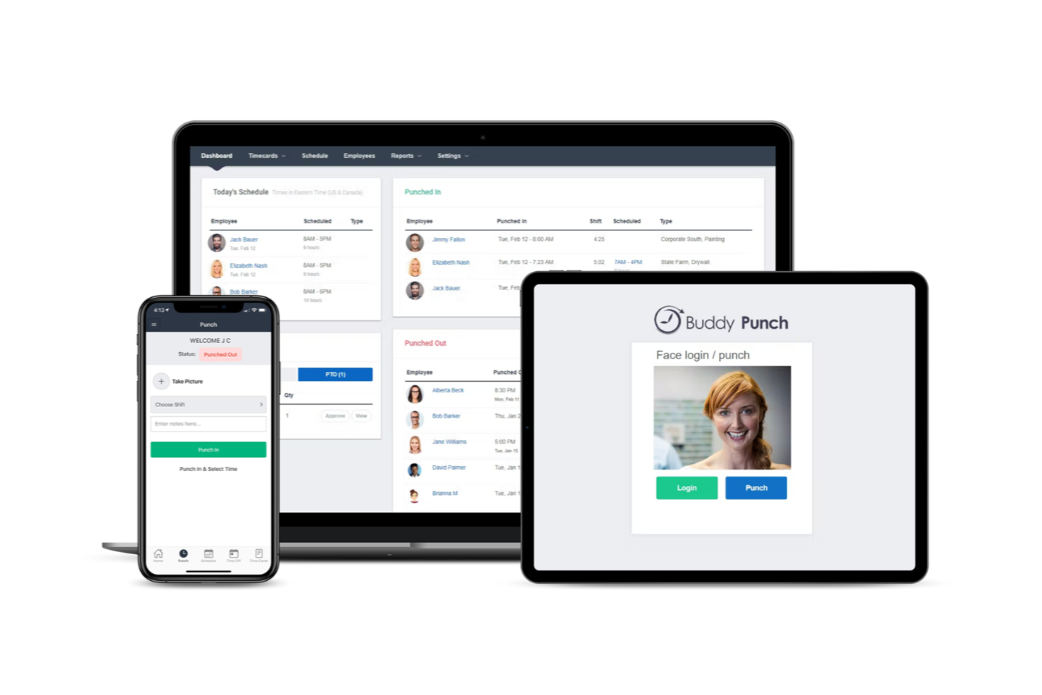 Buddy Punch screenshot - 10 beste tijdregistratiesoftware voor accountants in 2026