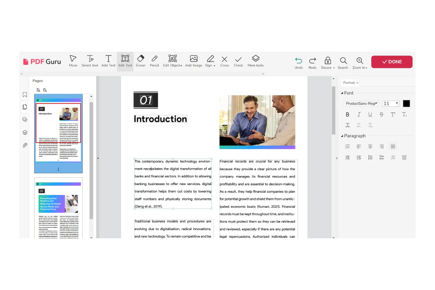 PDF Guru screenshot - 10 beste software voor documentvergelijking beoordeeld in 2026