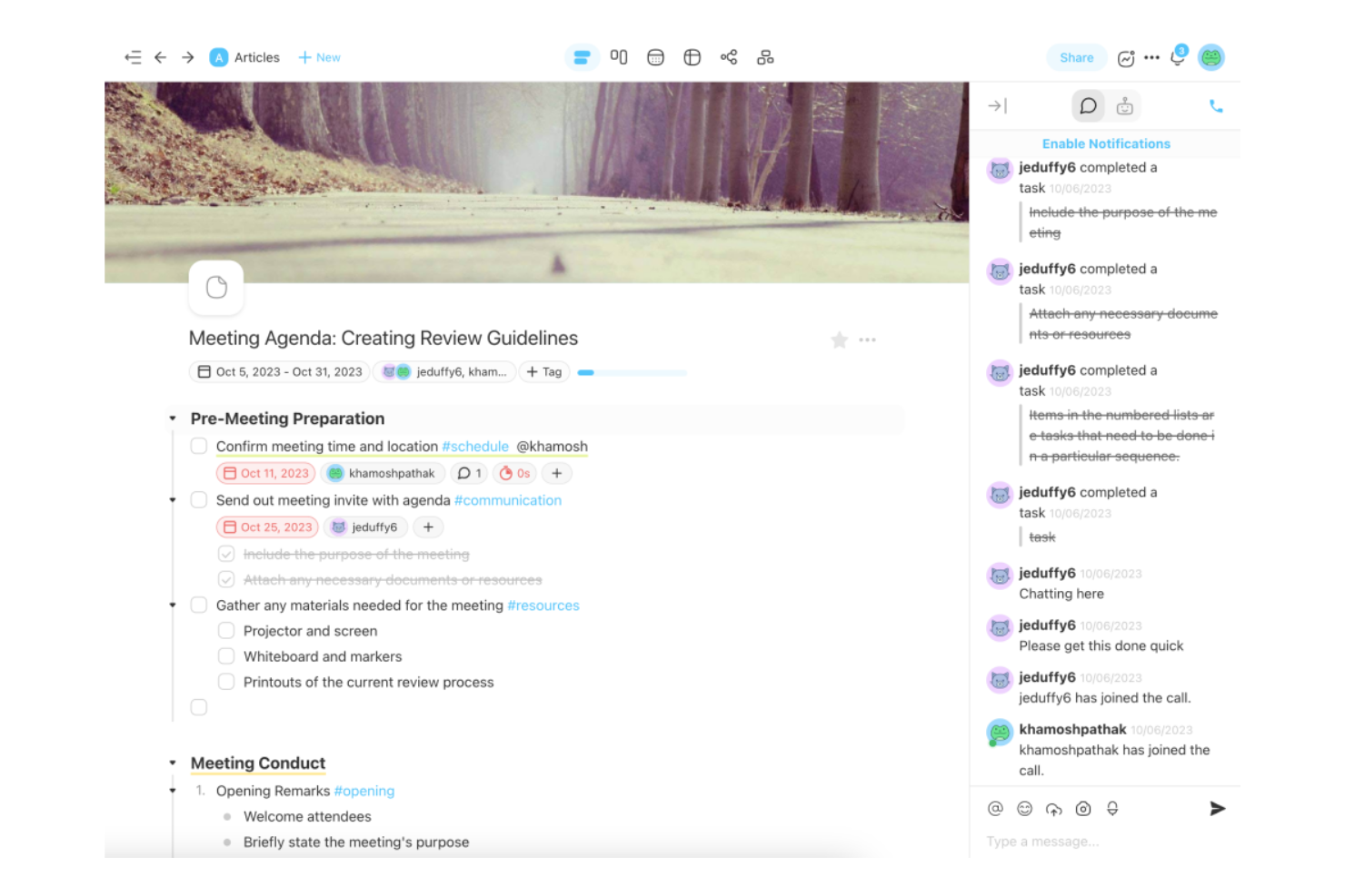 Taskade screenshot - 10 beste gratis AI-projectmanagementtools beoordeeld in 2026